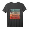 Bogenschießen Geschenk für Männer & Damen - Bogen Pfeil T-Shirt mit Schützenverein-Design für Bogenschützen, Bowhunter & Bogenjäger