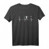 Bogenschießen Herzschlag EKG Pulsschlag T-Shirt – Geschenk für Bogenschützen, Jäger & Vereinsmitglieder für Geburtstag, Weihnachten & besondere Anlässe