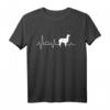 Alpaka Herzschlag T-Shirt für Damen, Herren & Kinder – Lustiges Geschenk für Alpakazüchter, Alpakaliebhaber & Anden Fans