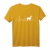 Alpaka Herzschlag T-Shirt für Damen, Herren & Kinder – Lustiges Geschenk für Alpakazüchter, Alpakaliebhaber & Anden Fans
