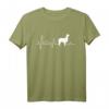 Alpaka Herzschlag T-Shirt für Damen, Herren & Kinder – Lustiges Geschenk für Alpakazüchter, Alpakaliebhaber & Anden Fans