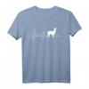 Alpaka Herzschlag T-Shirt für Damen, Herren & Kinder – Lustiges Geschenk für Alpakazüchter, Alpakaliebhaber & Anden Fans
