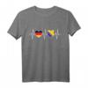 Deutschland und Bosnien Herzegowina Fahne Flaggen T-Shirt – Doppelte Staatsbürgerschaft, Integration & Liebe zum Land
