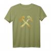 Schlägel und Eisen (Vintage Goldgelb) Bergbau Bergmann T-Shirt – Kultiges Pott-Design als Geschenk für Bergleute & Ruhrgebiet-Fans