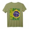 BRASILIEN Flagge T-Shirt für Damen, Herren und Kinder – Klassisch geschnitten, doppelt genähter Saum, ideal für Brasilien-Fans