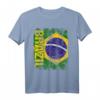 BRASILIEN Flagge T-Shirt für Damen, Herren und Kinder – Klassisch geschnitten, doppelt genähter Saum, ideal für Brasilien-Fans
