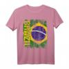 BRASILIEN Flagge T-Shirt für Damen, Herren und Kinder – Klassisch geschnitten, doppelt genähter Saum, ideal für Brasilien-Fans