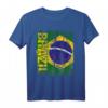 BRASILIEN Flagge T-Shirt für Damen, Herren und Kinder – Klassisch geschnitten, doppelt genähter Saum, ideal für Brasilien-Fans