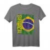BRASILIEN Flagge T-Shirt für Damen, Herren und Kinder – Klassisch geschnitten, doppelt genähter Saum, ideal für Brasilien-Fans