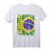 BRASILIEN Flagge T-Shirt für Damen, Herren und Kinder – Klassisch geschnitten, doppelt genähter Saum, ideal für Brasilien-Fans