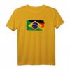 Brasilien und Deutschland Flagge T-Shirt - Freundschaft und Zusammenhalt zwischen beiden Ländern, ideales Geschenk für Freunde und Familie