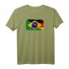 Brasilien und Deutschland Flagge T-Shirt - Freundschaft und Zusammenhalt zwischen beiden Ländern, ideales Geschenk für Freunde und Familie