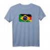 Brasilien und Deutschland Flagge T-Shirt - Freundschaft und Zusammenhalt zwischen beiden Ländern, ideales Geschenk für Freunde und Familie