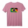 Brasilien und Deutschland Flagge T-Shirt - Freundschaft und Zusammenhalt zwischen beiden Ländern, ideales Geschenk für Freunde und Familie