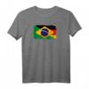 Brasilien und Deutschland Flagge T-Shirt - Freundschaft und Zusammenhalt zwischen beiden Ländern, ideales Geschenk für Freunde und Familie