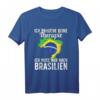 Brasilianische Flagge T-Shirt | Brasilien Urlaub & Fan Geschenk | Lustiges Brasilien Design für Brasilianer und Brasilien-Liebhaber