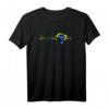 Brasilien Flagge Herzschlag T-Shirt - Perfektes Geschenk für Brasilien-Fans zu Weihnachten & Geburtstag