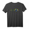 Brasilien Flagge Herzschlag T-Shirt - Perfektes Geschenk für Brasilien-Fans zu Weihnachten & Geburtstag