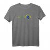 Brasilien Flagge Herzschlag T-Shirt - Perfektes Geschenk für Brasilien-Fans zu Weihnachten & Geburtstag