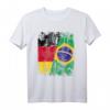 Brasilien Deutschland Flagge T-Shirt für Damen, Herren & Kinder - Klassisch geschnitten, doppelt genähter Saum