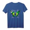 Brasilien-Flagge T-Shirt mit Schmetterling – Stolz auf brasilianisches Erbe, Geschenkidee für Brasilien-Fans und Freunde
