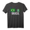 Brasilien Fußball Fan T-Shirt Trikot – Klassisch geschnitten, doppelt genähter Saum für echte Supporter