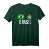 Brasilien Fußball Fan T-Shirt Trikot – Klassisch geschnitten, doppelt genähter Saum für echte Supporter