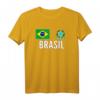 Brasilien Fußball Fan T-Shirt Trikot – Klassisch geschnitten, doppelt genähter Saum für echte Supporter