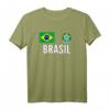 Brasilien Fußball Fan T-Shirt Trikot – Klassisch geschnitten, doppelt genähter Saum für echte Supporter