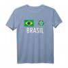 Brasilien Fußball Fan T-Shirt Trikot – Klassisch geschnitten, doppelt genähter Saum für echte Supporter