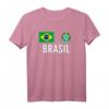 Brasilien Fußball Fan T-Shirt Trikot – Klassisch geschnitten, doppelt genähter Saum für echte Supporter