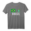 Brasilien Fußball Fan T-Shirt Trikot – Klassisch geschnitten, doppelt genähter Saum für echte Supporter