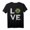 Ich Liebe Brasilien T-Shirt - Klassisch geschnitten, doppelt genähter Saum, perfektes Geschenk für Brasilien-Fans