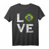 Ich Liebe Brasilien T-Shirt - Klassisch geschnitten, doppelt genähter Saum, perfektes Geschenk für Brasilien-Fans