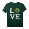 Ich Liebe Brasilien T-Shirt - Klassisch geschnitten, doppelt genähter Saum, perfektes Geschenk für Brasilien-Fans
