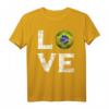 Ich Liebe Brasilien T-Shirt - Klassisch geschnitten, doppelt genähter Saum, perfektes Geschenk für Brasilien-Fans