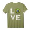 Ich Liebe Brasilien T-Shirt - Klassisch geschnitten, doppelt genähter Saum, perfektes Geschenk für Brasilien-Fans