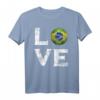 Ich Liebe Brasilien T-Shirt - Klassisch geschnitten, doppelt genähter Saum, perfektes Geschenk für Brasilien-Fans