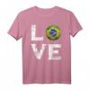 Ich Liebe Brasilien T-Shirt - Klassisch geschnitten, doppelt genähter Saum, perfektes Geschenk für Brasilien-Fans
