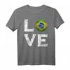Ich Liebe Brasilien T-Shirt - Klassisch geschnitten, doppelt genähter Saum, perfektes Geschenk für Brasilien-Fans