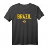 BRASILIEN Flagge T-Shirt für Damen, Herren & Kinder - Klassisch geschnitten, doppelt genähter Saum, ideal für Brasilien-Fans