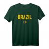 BRASILIEN Flagge T-Shirt für Damen, Herren & Kinder - Klassisch geschnitten, doppelt genähter Saum, ideal für Brasilien-Fans