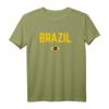BRASILIEN Flagge T-Shirt für Damen, Herren & Kinder - Klassisch geschnitten, doppelt genähter Saum, ideal für Brasilien-Fans