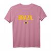 BRASILIEN Flagge T-Shirt für Damen, Herren & Kinder - Klassisch geschnitten, doppelt genähter Saum, ideal für Brasilien-Fans