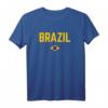 BRASILIEN Flagge T-Shirt für Damen, Herren & Kinder - Klassisch geschnitten, doppelt genähter Saum, ideal für Brasilien-Fans