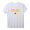 BRASILIEN Flagge T-Shirt für Damen, Herren & Kinder - Klassisch geschnitten, doppelt genähter Saum, ideal für Brasilien-Fans