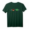 Deutschland Brasilien Herzschlag T-Shirt – Stolz auf brasilianische Herkunft in Deutschland, Fan-Shirt für Brasilianer