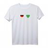 Deutschland Brasilien Herzschlag T-Shirt – Stolz auf brasilianische Herkunft in Deutschland, Fan-Shirt für Brasilianer