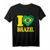 I Heart Brasilien-Flagge T-Shirt - Stylisches City Outfit für Brasilien-Liebhaber & Supporter, Perfekt als Geschenk