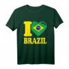 I Heart Brasilien-Flagge T-Shirt - Stylisches City Outfit für Brasilien-Liebhaber & Supporter, Perfekt als Geschenk